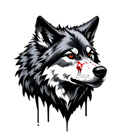 Wolf With Scars