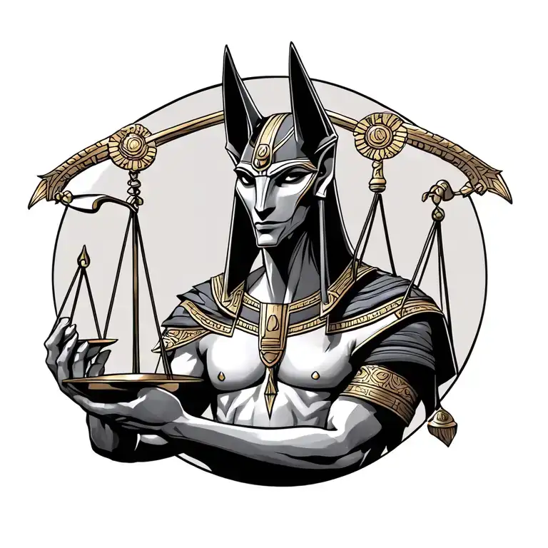 Anubis Holding A Scale