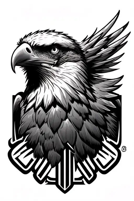 Tcb Logo Under Bald Eagle Head