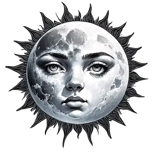Moon And Sun Fine Line