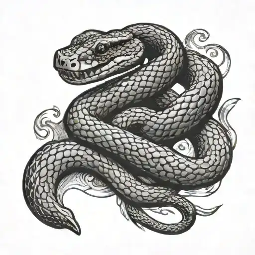 Snake With Runes