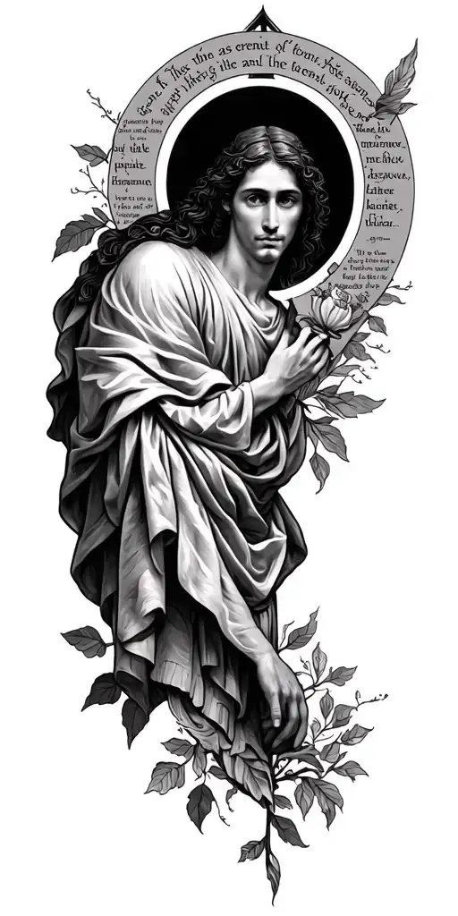 Make The Whole Chapter Of Psalms 23 Into An Arn Sleeve