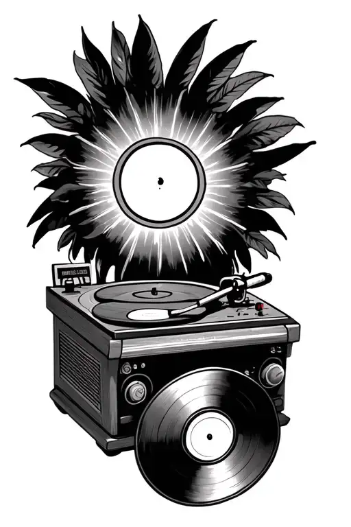 Reggae Music With Record Player