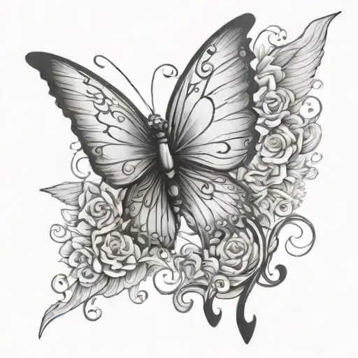 Angel Butterfly Off To Heaven