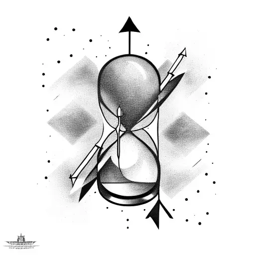 Hourglass With Arrows