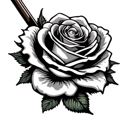 Golf Club With Rose Dad Memorial