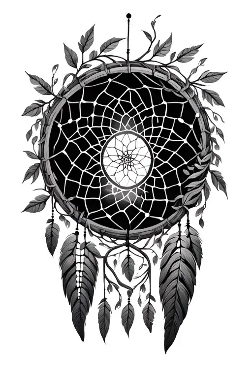 Willow Tree Inside Dream Catcher