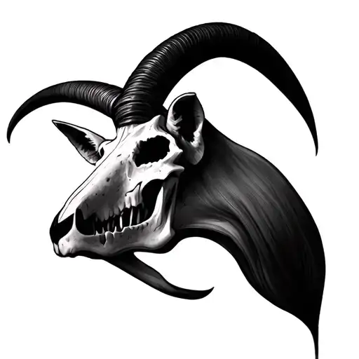Sable Antelope Skull Face