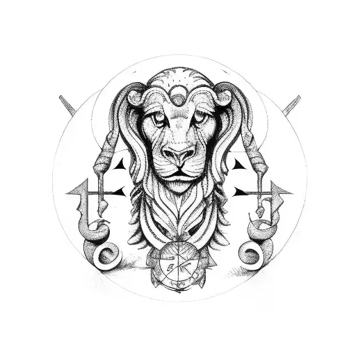 Leo Libra Zodiac Symbols