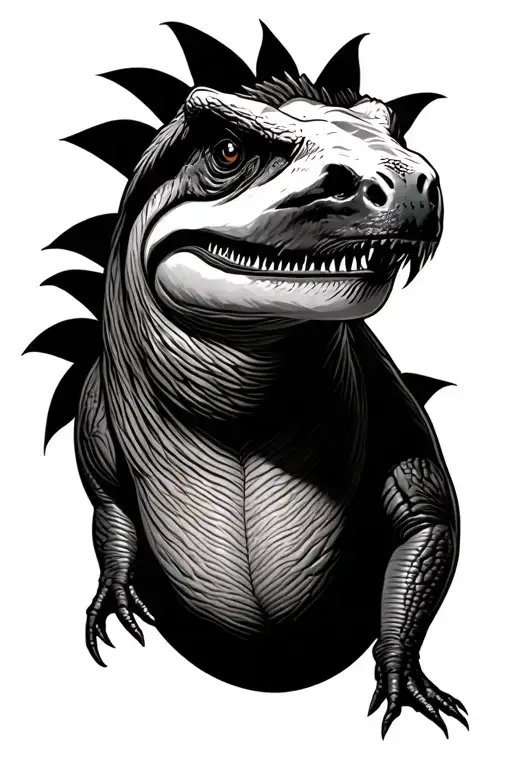 Sloth Head On A Dinosaur Body