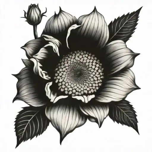 One Sunflower And One Carnation