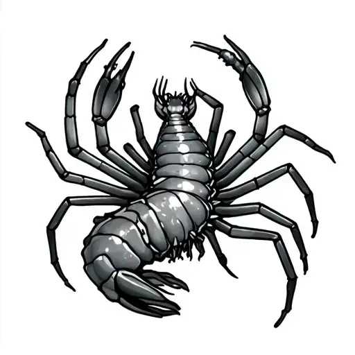 Shrimp And Spider Crawling