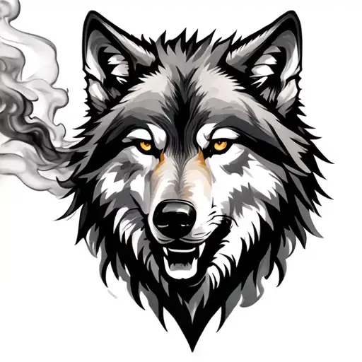 Wolf With Smoke