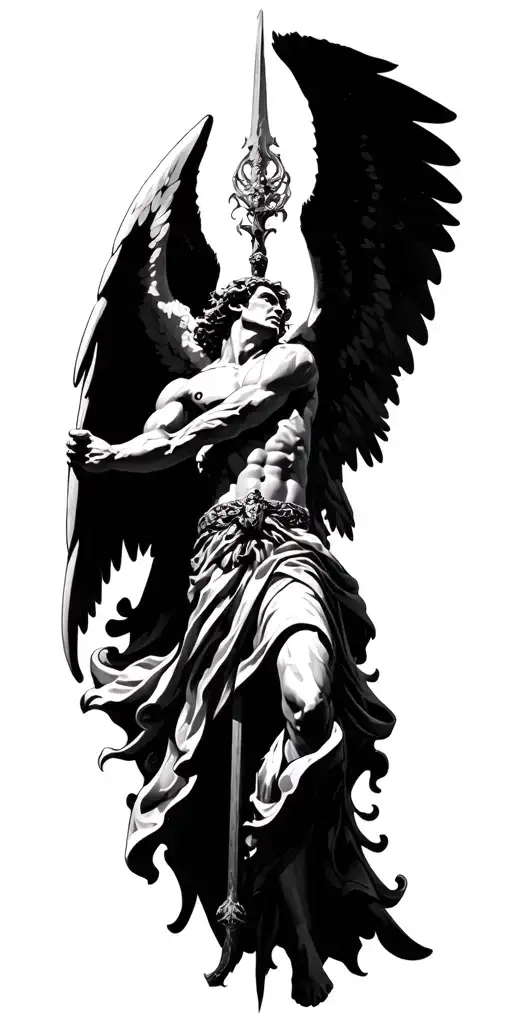 Archangel Michael Defeating