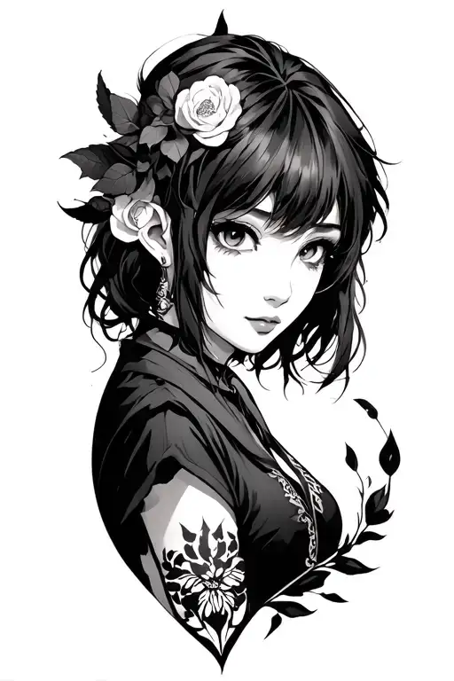 Anime Tattoo Design