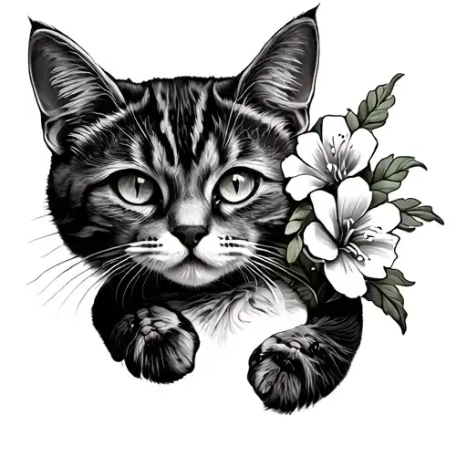 Cat Footprints Blooms Flower Ropes