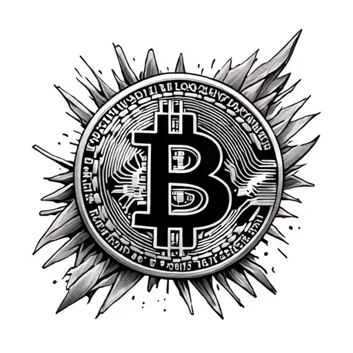Draw A Great Bitcoin With Skeleton Ai Tattoo Design