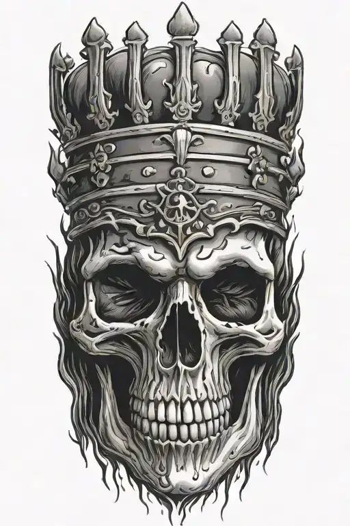 Skull Bleeding With Crown