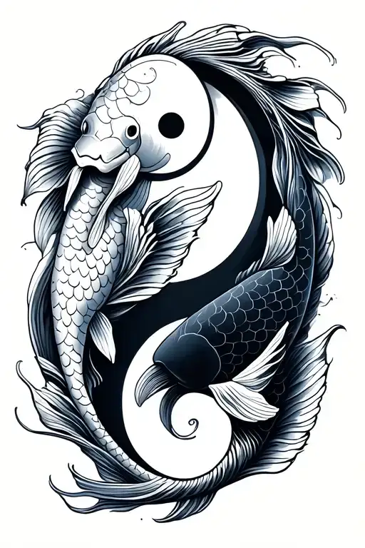 Koi Fish Yin Yang