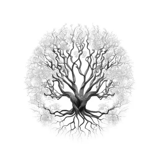 Tree Of Life With Vines