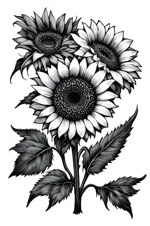 Resilience Words And 3Cm Sunflower Coverup