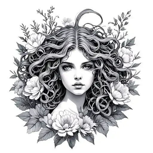 Medusa Flowers Surrounding Her Surviving Domestic Relationship