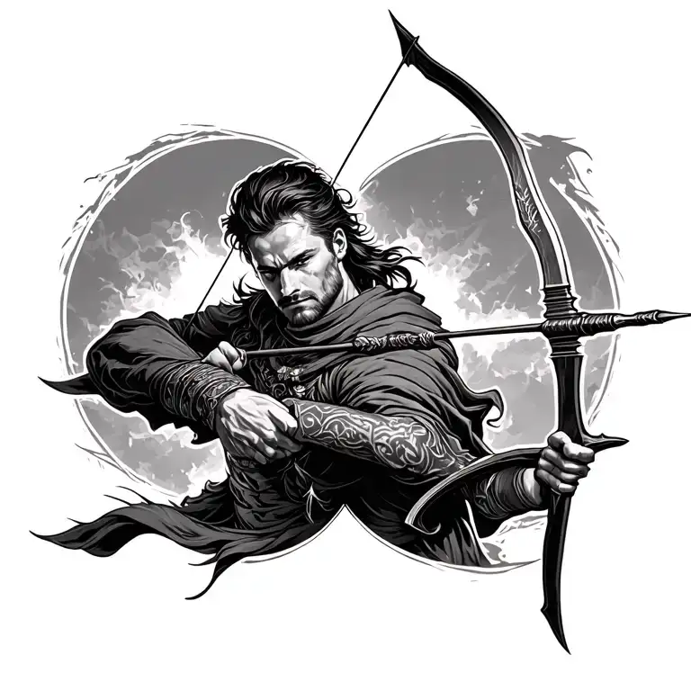 Sagitarious Archer Shooting An Arrow