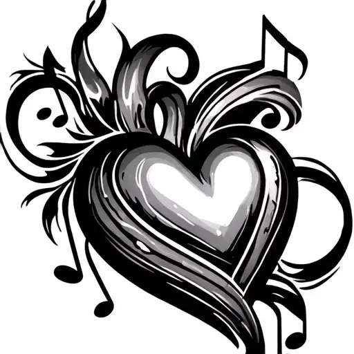 Heart With Music Notes