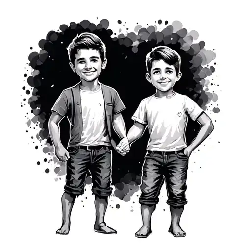 Dad Son Holding Hands Holding Time Date