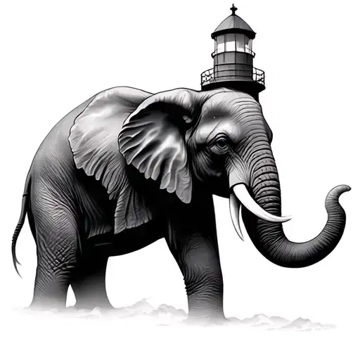 Roses Lighthouse Elephant 444