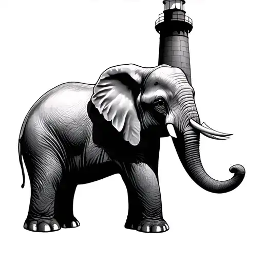 Roses Lighthouse Elephant 444