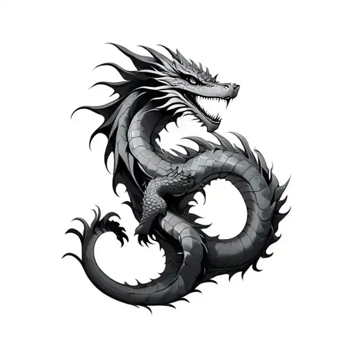 Dragon Wraps Around Your Arm
