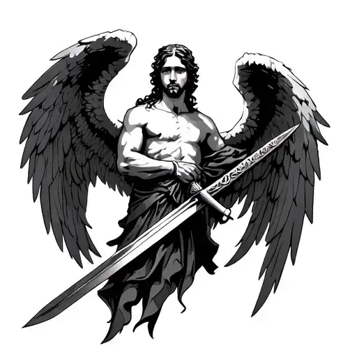 Angel Gabriel With Sword