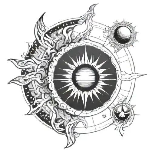 Solar Eclipse Line Diagram