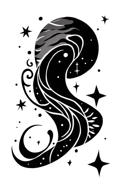 Otomi Pattern Including Space With Stars