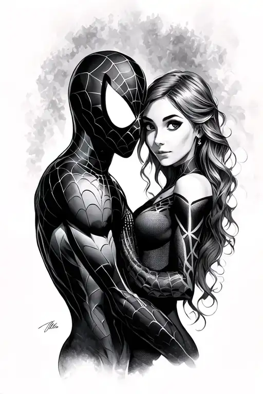 Spiderman And His Gf