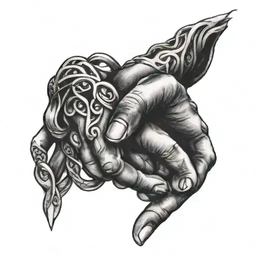 A Pinky Promise Intertwined With An Infinity Symbol