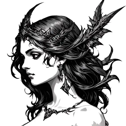 Need A Sketch Of A Tattoo Of Lilith From Diablo 4 Only The Head