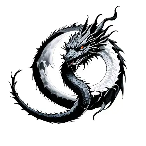 Moon Dragon Wrapped