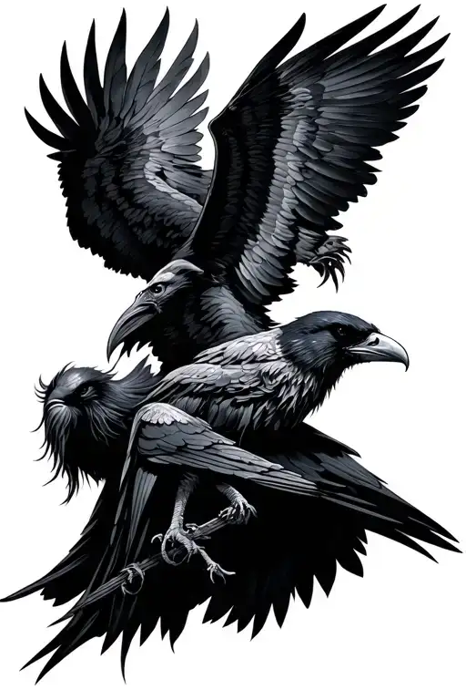 Odin And His Ravens