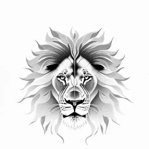 Lion In A Indian Style