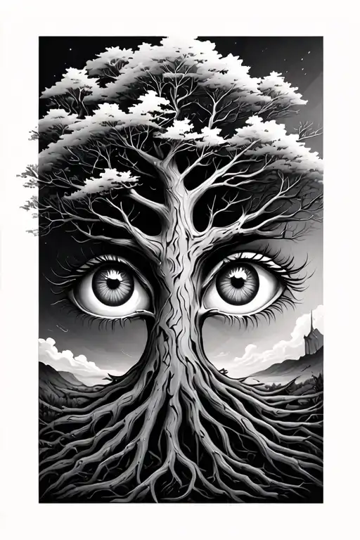 Tree Which Eyes Haning