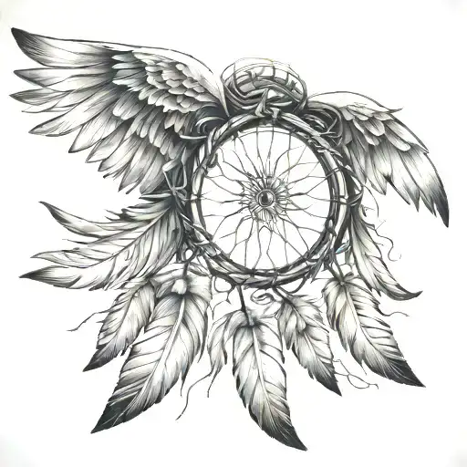 Angel Wings Dream Catcher