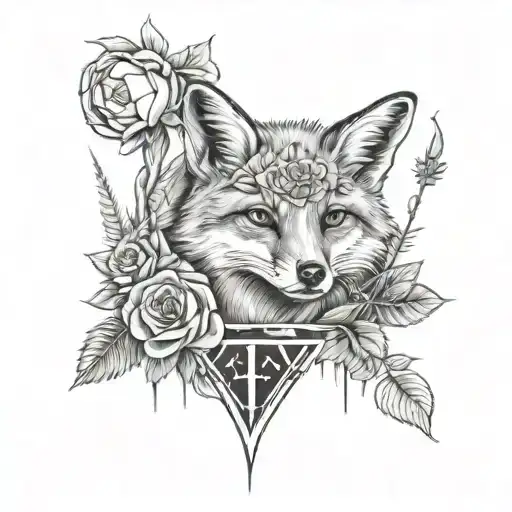 Forest Fox Roses Sunflowers Sbake Soccer Field