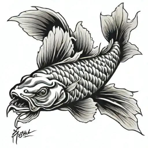 Japanese Bicep And Shouder Koi
