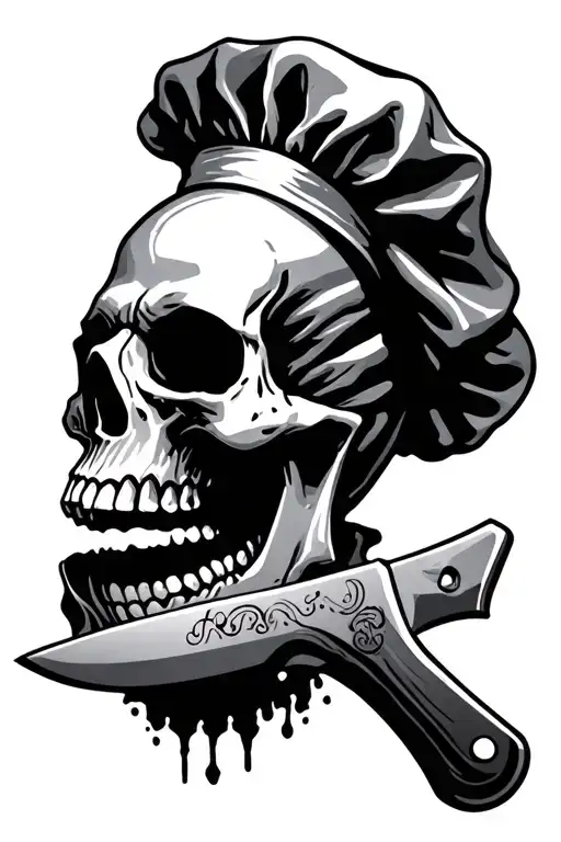 Skull Chef Knife