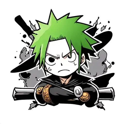 One Piece Zoro Chibi
