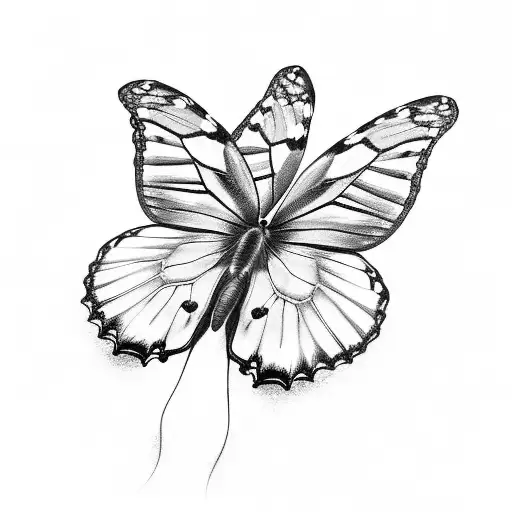 Butterflies Sat On A Rose