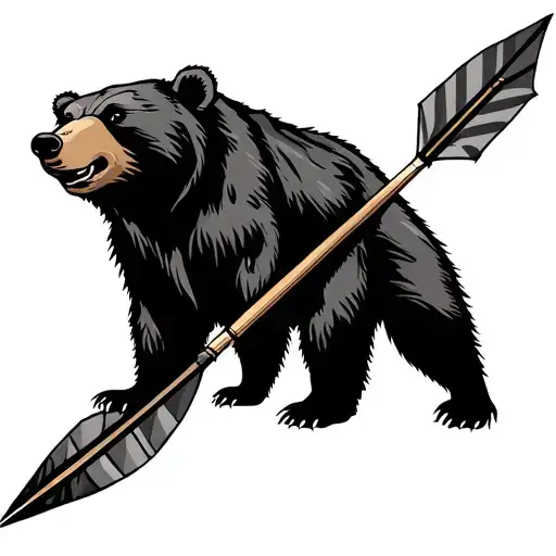 Bear And Dart Arrow