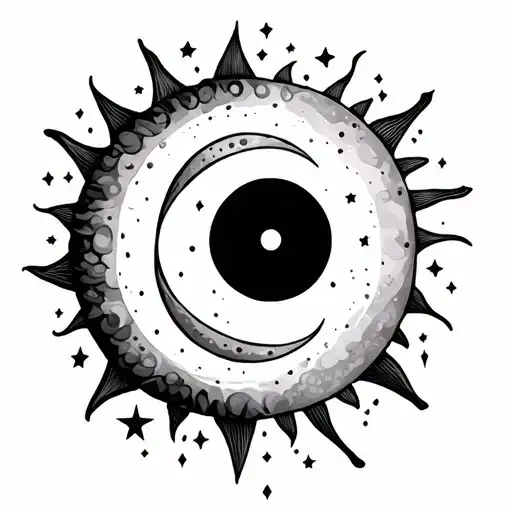 Semicolon Sun And Moons And Stars